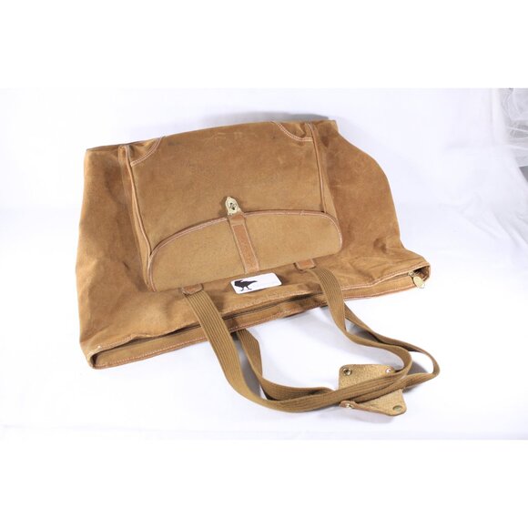 Vintage XXL PROTOCOL DuraSuede large weekender travel bag, faux leather home - Picture 4 of 10